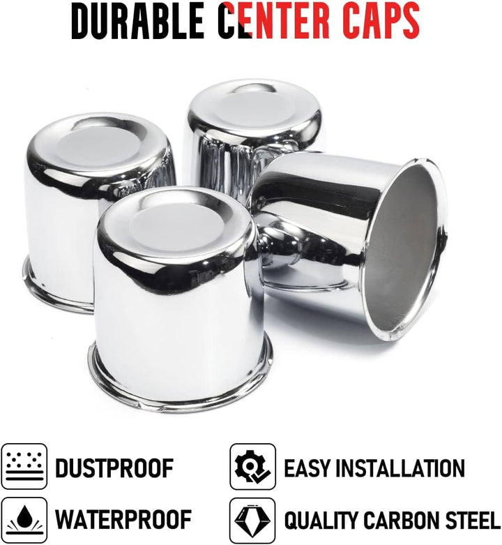 Rhinotuning 4X universelle nabenabdeckung für 84mm/3,31 Zoll Mittelbohrung Auto- LKW- oder Anhängerr