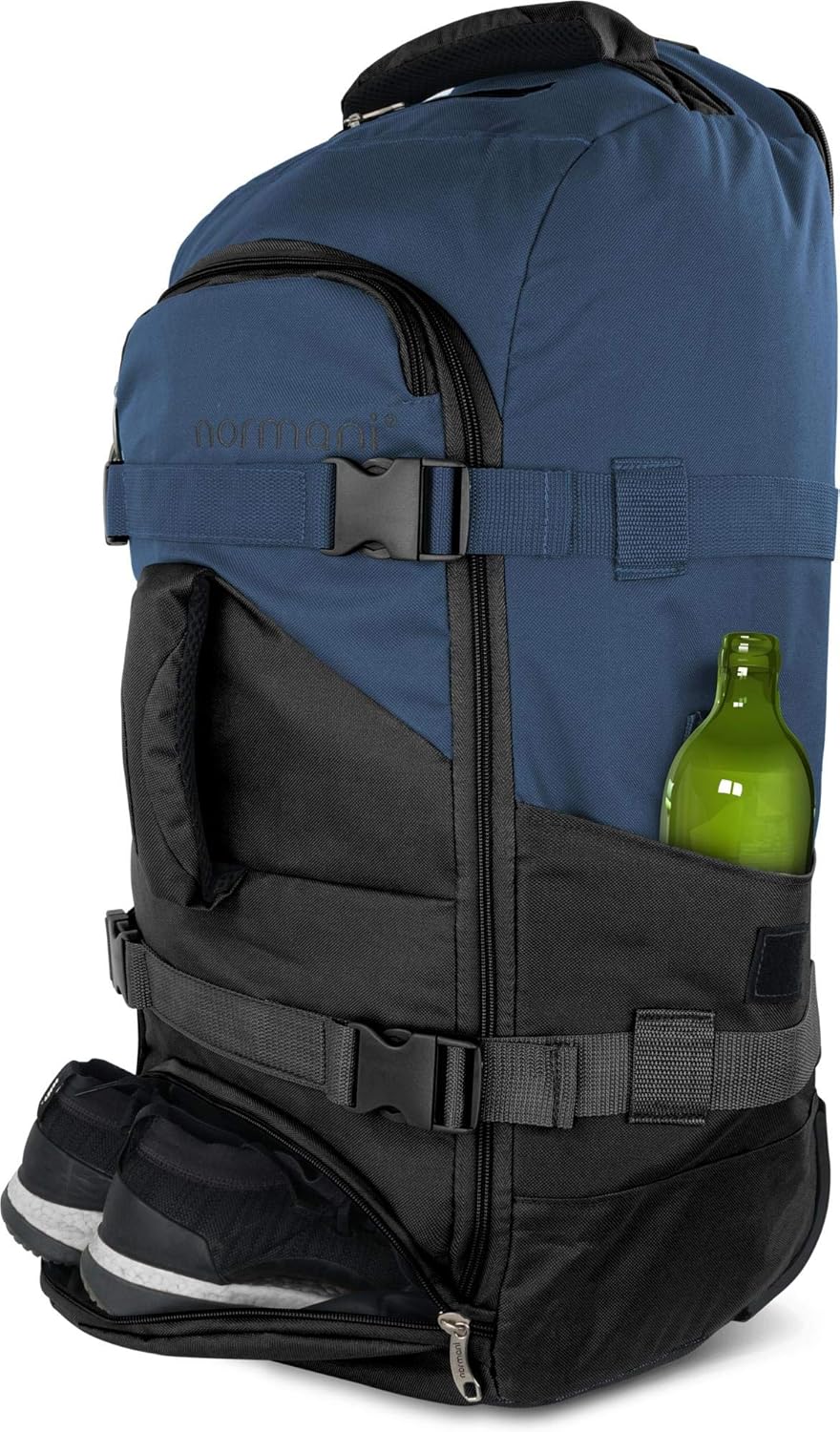 normani Backpacker Reisetaschen-Rucksack mit Trolleyfunktion - Trolley mit Frontloader Funktion und