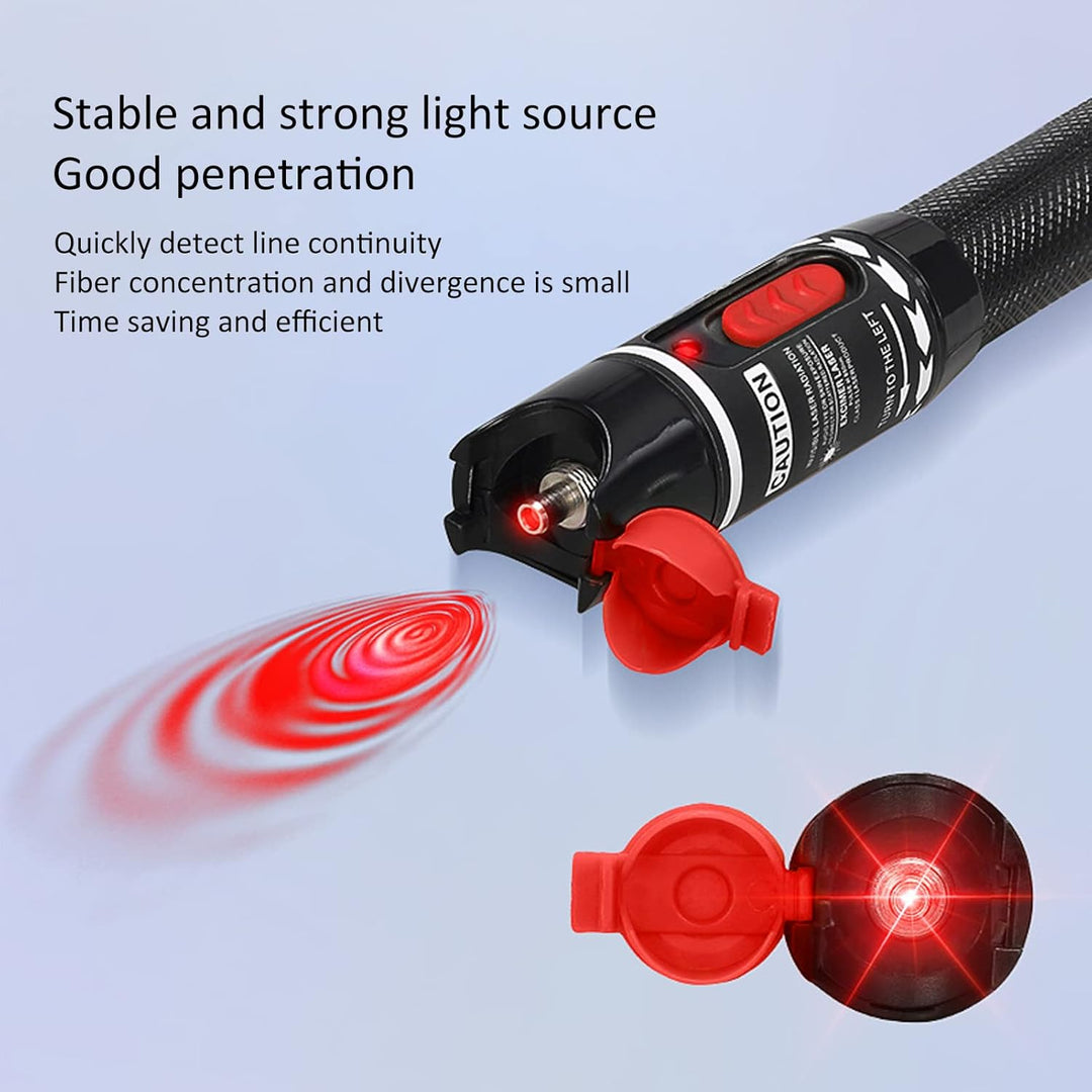 Glasfaserkabel Tester, 50MW VFL Glasfaser Rotlicht Stift Kabel Tester Detektor Meter, Rotlichtquelle