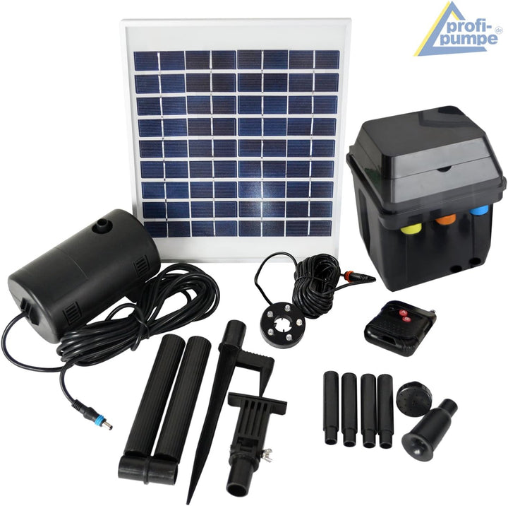 Amur SOLAR TEICHPUMPE Oasis 501R Solar-Teichpumpen-Set für Garten und TEICH SPRINGBRUNNEN