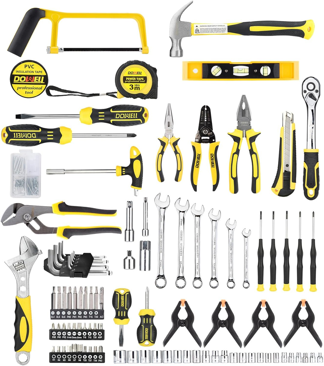 DOWELL Mechaniker Werkzeug Set Steckschlüssel Auto Reparatur Werkzeug Set 168tlg Handwerkzeug Kit We