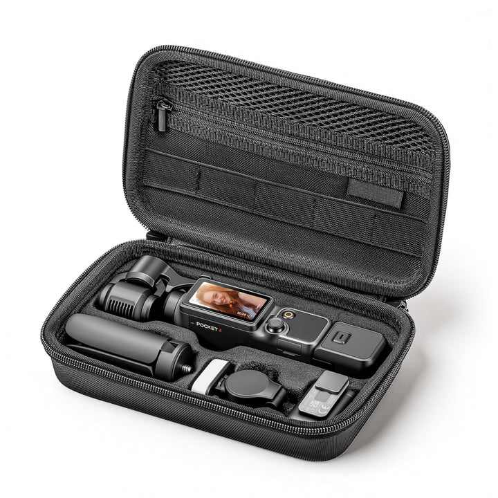 STARTRC PHOTO Schutztasche für DJI Osmo Pocket 4 Kreativ Combo – PU Tragetasche mit Stossschutz & Tr