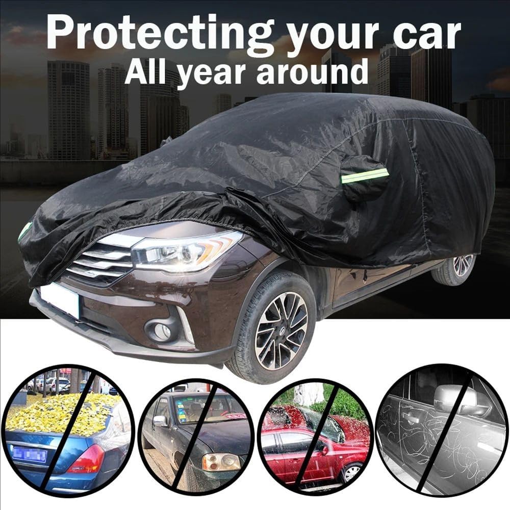 Autogarage Abdeckung Wasserdicht,Auto Abdeckplane,Auto Abdeckung,Wasserdicht Und Uv-Beständig,Vier J