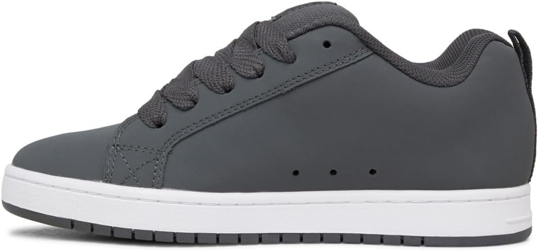 DC Shoes Herren Court Graffik Sneaker 38 EU Dk Grey Black White, 38 EU Dk Grey Black White