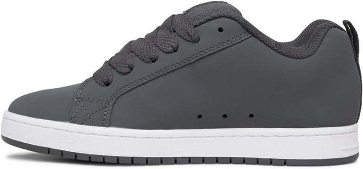 DC Shoes Herren Court Graffik Sneaker 38 EU Dk Grey Black White, 38 EU Dk Grey Black White