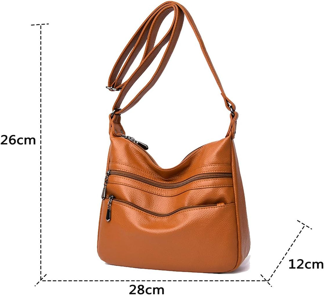 Coolives Damen Umhängetasche Casual Schultertasche Messenger Tasche Gelb EINWEG, Gelb