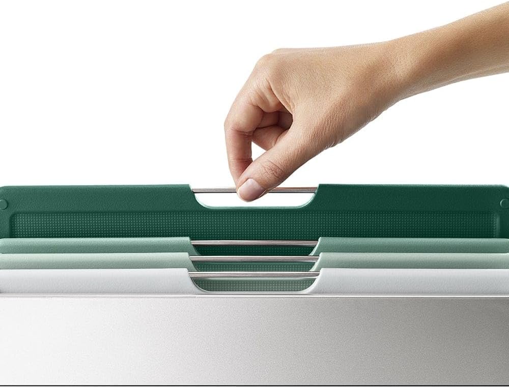 Joseph Joseph Folio - set de planches à découper avec étui de rangement, vert sauge, Gross Folio Grü