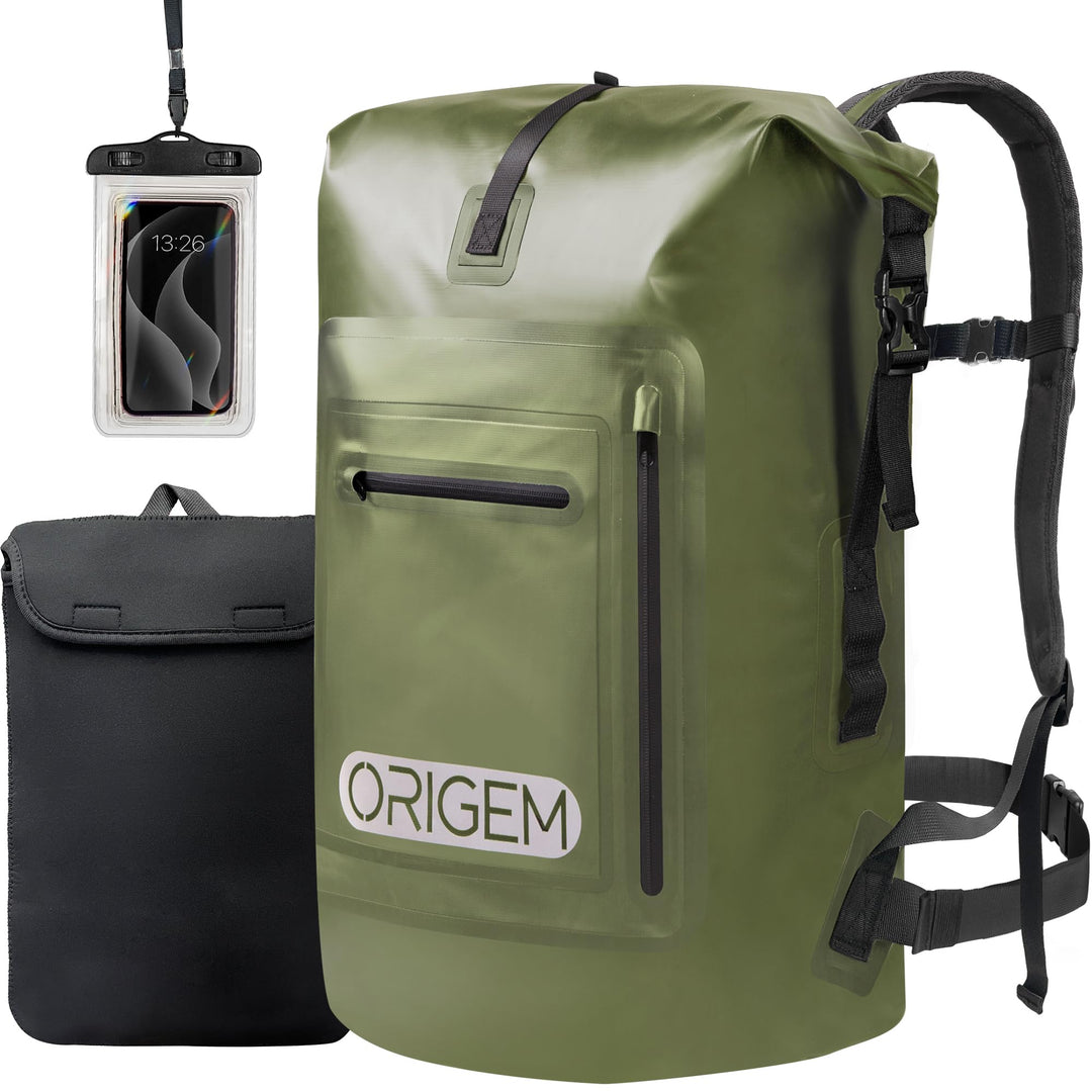 Origem Wasserdichter Rucksack, 35L/55L/85L Rolltop Rucksack Wasserdicht, Dry Bag mit Computereinsatz