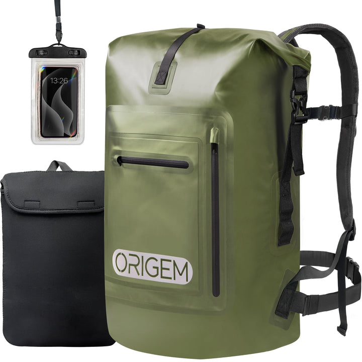 Origem Wasserdichter Rucksack, 35L/55L/85L Rolltop Rucksack Wasserdicht, Dry Bag mit Computereinsatz