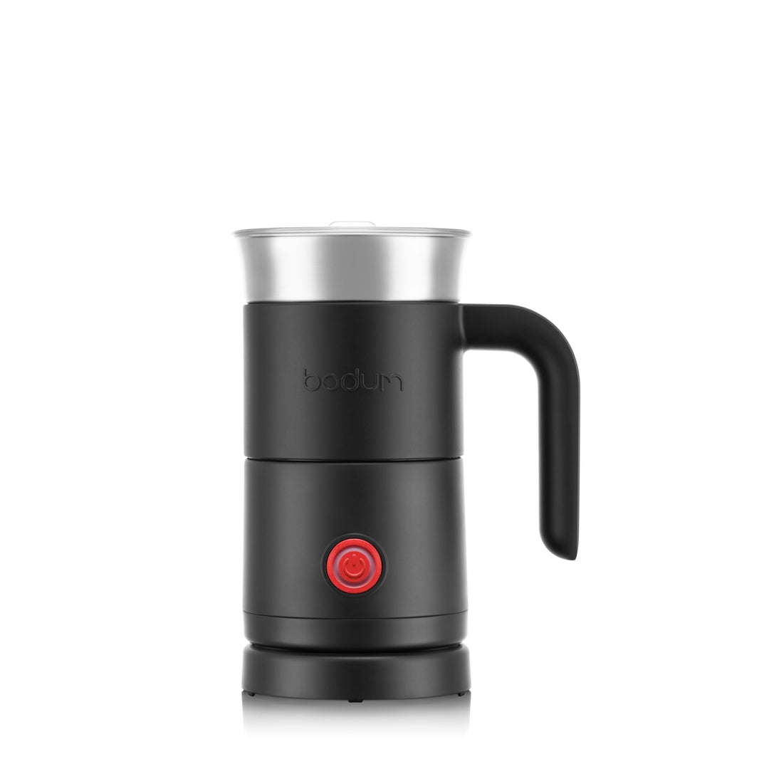 BODUM BARISTA Elektrischer Milchaufschäumer 300 ml – Edelstahl mit Antihaft Innenbeschichtung – Für