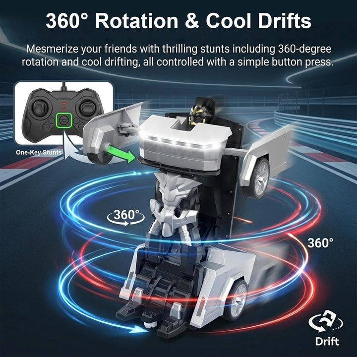 2-in-1 Cyber RC Auto Transformer Roboter – EIN-klick Verformung, 360° Rotation Drift, 2.4G Hz Mehrsp