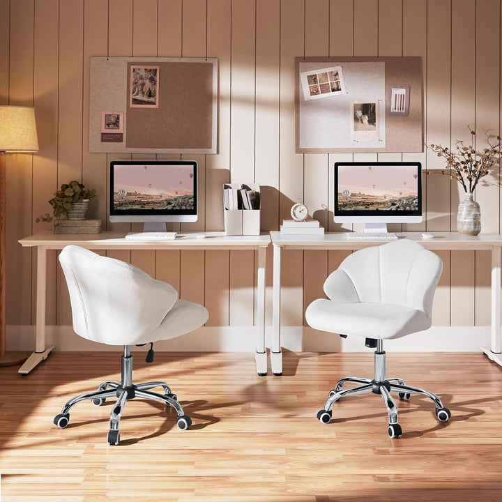 Yaheetech Bürostuhl Ergonomisch Schreibtischstuhl höhenverstellbar Drehstuhl, Bürosessel in Muschelf