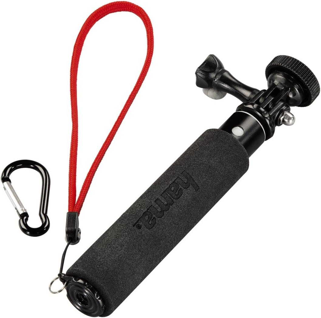 Hama Selfie-Stick 2in1, GoPro-Anschluss  und ¼-Zoll-Gewinde (für Kameras, GoPro-ActionCams und Smart