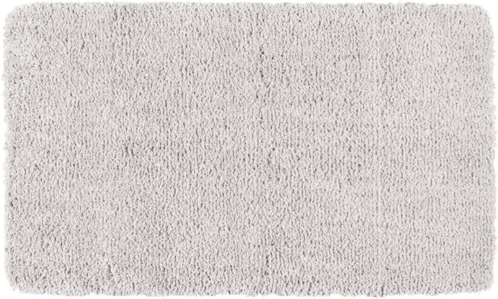 WENKO Badteppich Belize Light Grey, 70 x 120 cm - Badematte, sicher, flauschig, fusselfrei, Polyeste