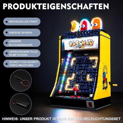 Led Licht Set für Lego Icons 10323 - PAC-Man Arcade (Kein Lego), Dekorationsbeleuchtungsset für Lego