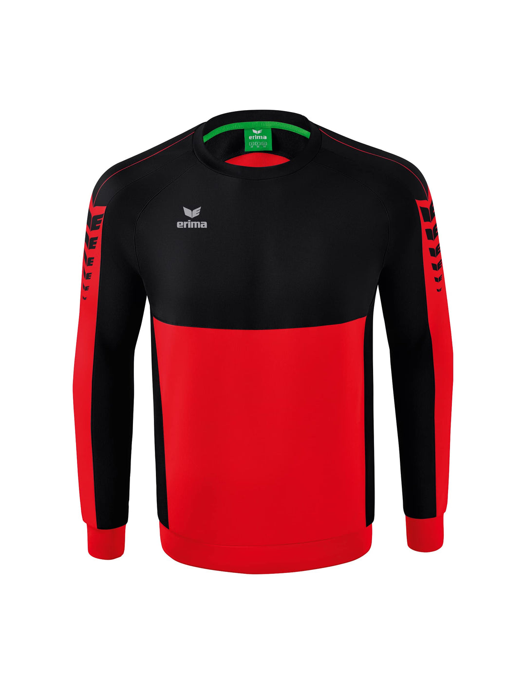 Erima Unisex Casual Six Wings Sweatshirt S Rot/Schwarz, S Rot/Schwarz