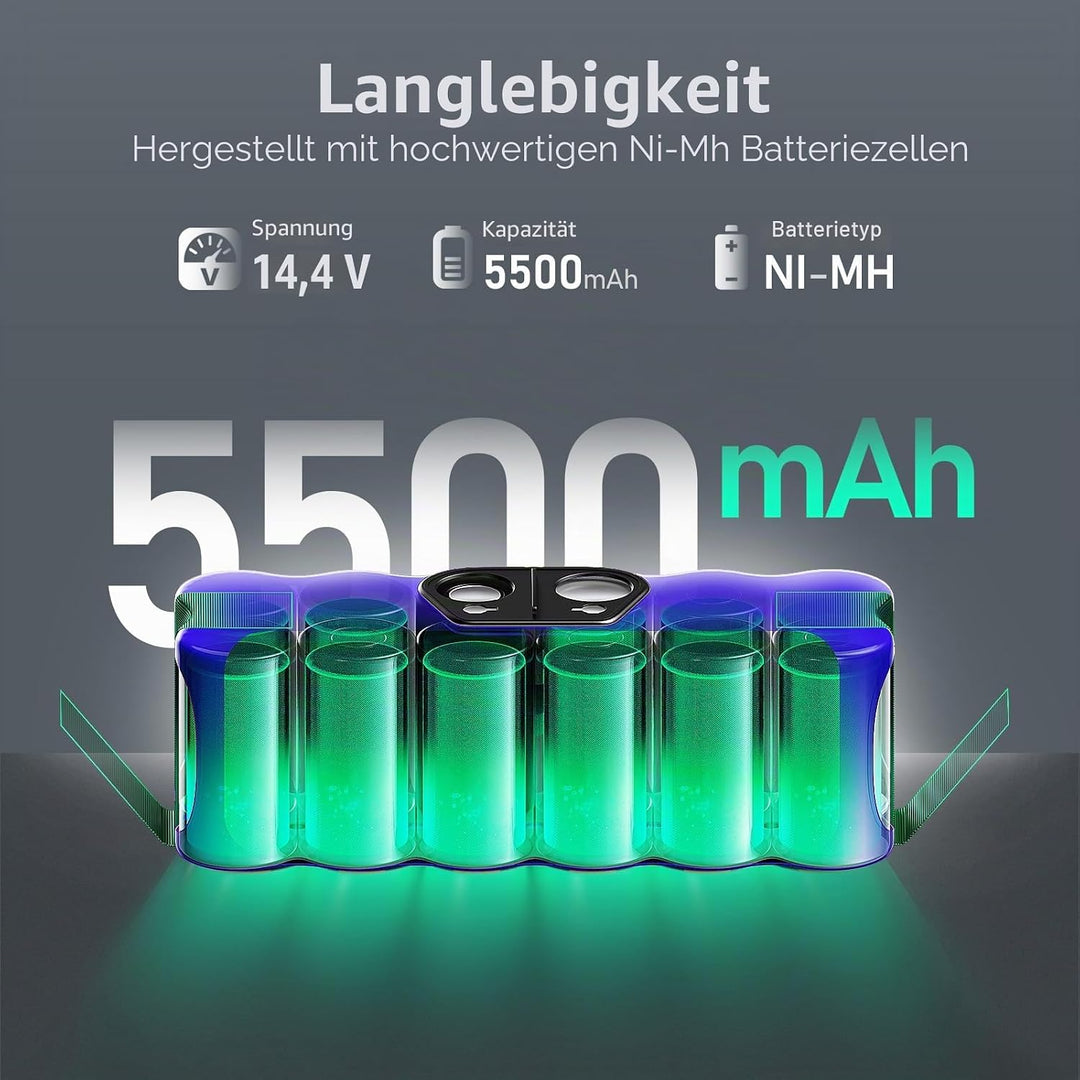 Morpilot Akku für iRobot Roomba, NI-MH 4500mAh Ersatzakku für iRobot Roomba 500 521 530 560 563 565