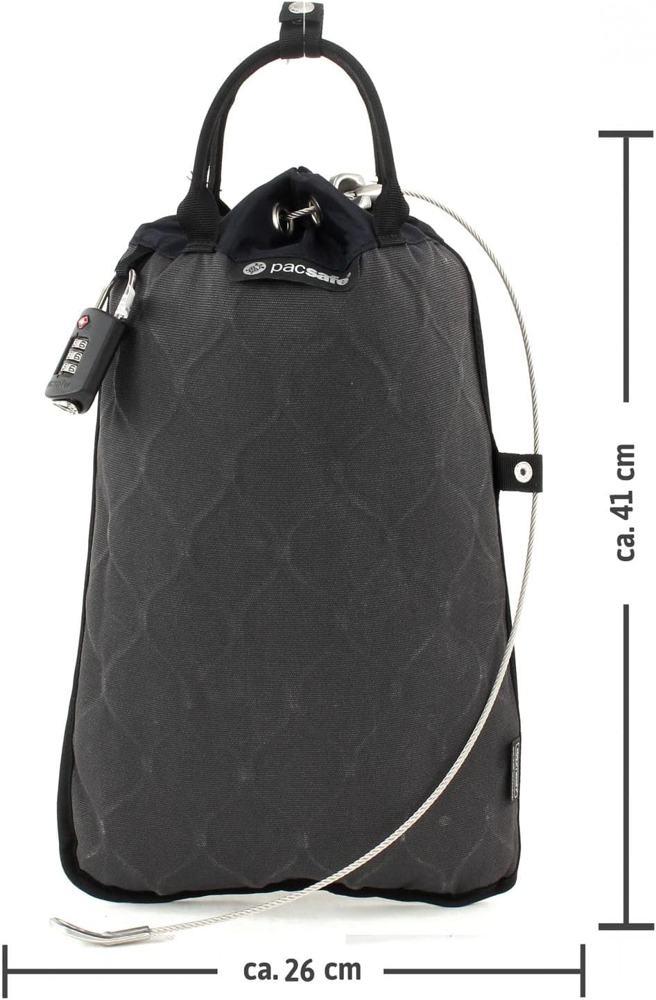 Pacsafe Travelsafe - Mobiler Safe, Schultertasche mit TSA-Zahlen-Schloss, Diebstahlschutz, Unisex He