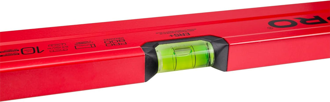 PRO800 Wasserwaage 120 cm mit Ergonomischen Profil - ERS+ (Easy Reading System) Präzise Wasserwaage