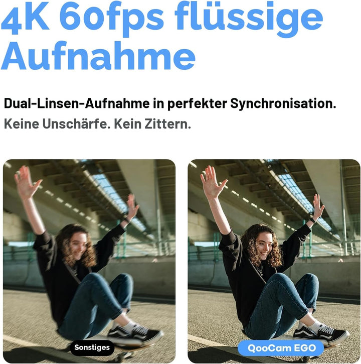 KanDao 3D Sofortbildkamera, 4K 60fps Capture Stereoskopische Kamera, 6,5 cm Touchscreen, IMU Bildsta