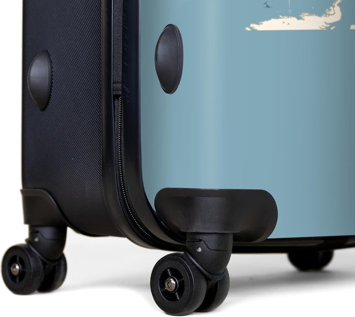 NoBoringSuitcases.com® Koffer XL Gross 77x51.5x28 cm Reisekoffer mit 4 Rollen Leicht Trolley Hartsch