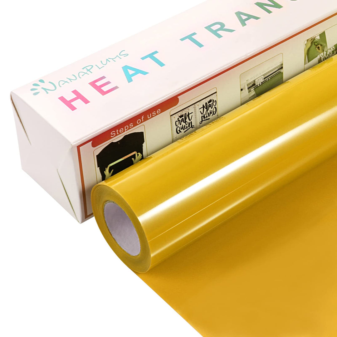 NANAPLUMS Plotterfolie Textil, 30.5cm×4m Flexfolie Plotter Textil, Bügelfolie für Textilien Transfer