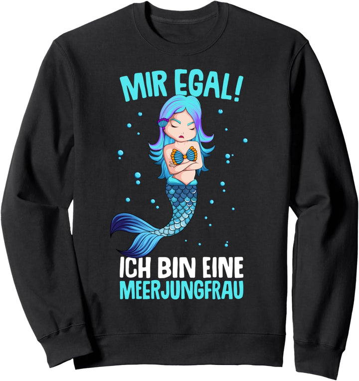 Meerjungfrau Mädchen Damen Sweatshirt