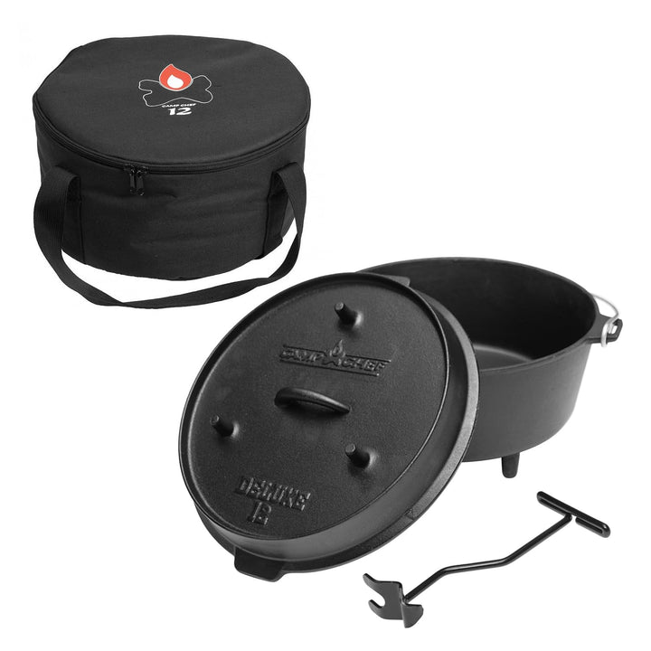 camp chef KS0422 Camp Chef Deluxe Dutch Oven DO-12 + Tragetasche