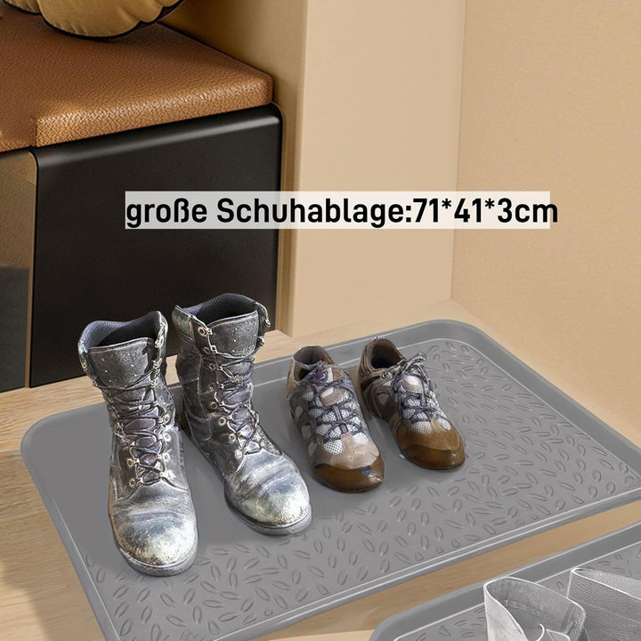 Schuhwanne - Grosse Schuhabtropfschale für Schuhregal Outdoor, Auffangwanne aus Kunststoff, Abtropfs