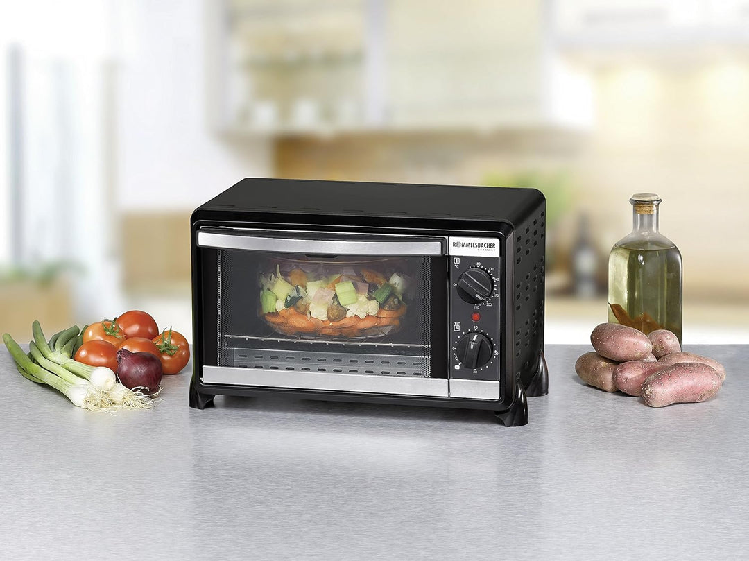 ROMMELSBACHER Kleinbackofen BG 950 "Speedy" - 10 Liter Backraum, 2 Quarzheizelemente, Temperatur von