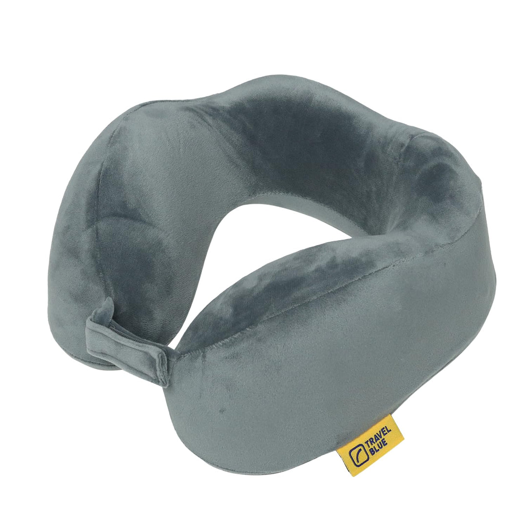 Travel Blue Reisekissen Memory Foam - Bequemes Memory Foam Kissen mit weichem Bezug, hervorragende K