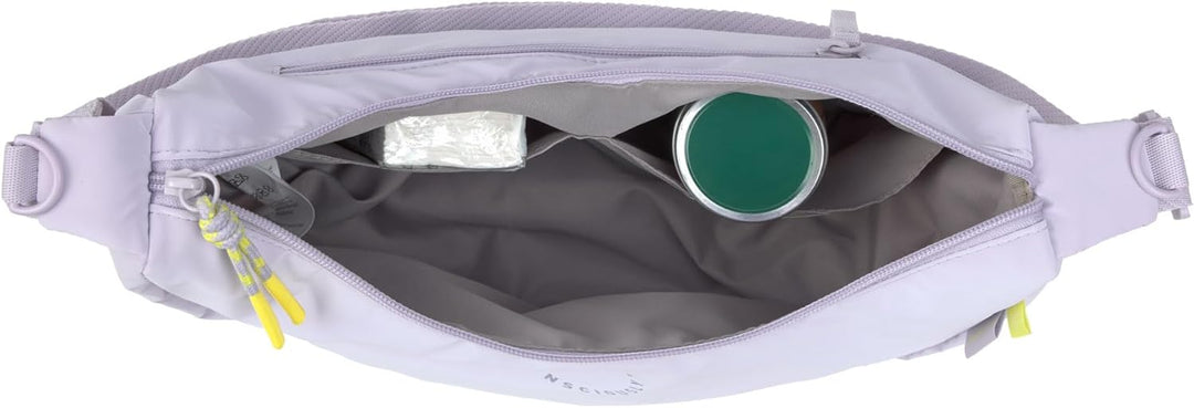 LÄSSIG Wickeltasche Umhängetasche inkl. Kinderwagenbefestigung/Stretch Up Bum Bag Lila, Lila