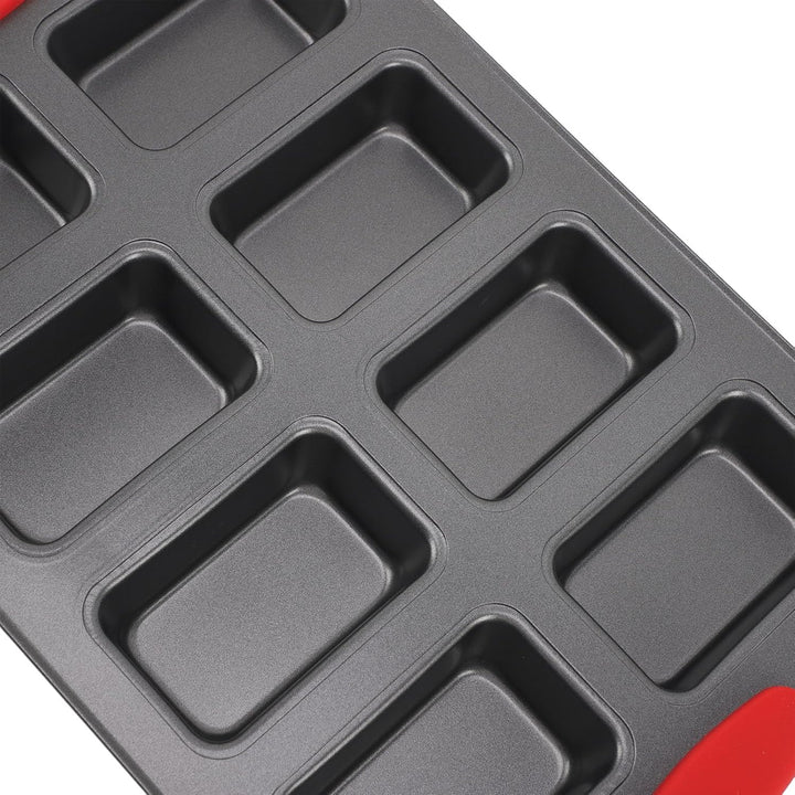 Agatige Mini-Kuchenform mit 8 Mulden, antihaftbeschichtete kleine Maisbrotform aus Kohlenstoffstahl,