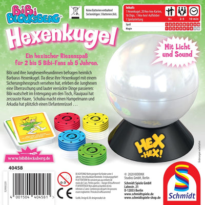 Schmidt Spiele 40458 Bibi Blocksberg Hexenkugel, Kinderspiel Single, Single