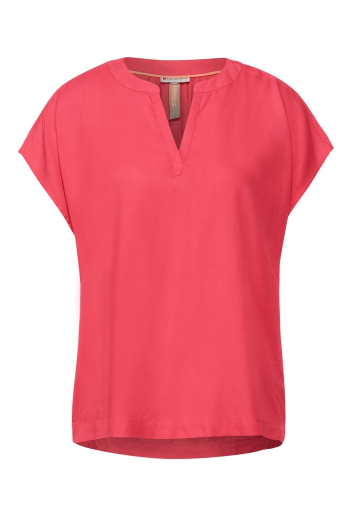 Street One Damen Bluse 44 Intense Coral, 44 Intense Coral