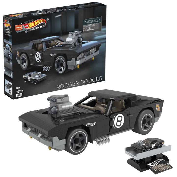 MEGA HDJ98 - Construx Hot Wheels Rodger Dodger Konstruktionset, Bauspielzeug für Kinder ab 10 Jahren