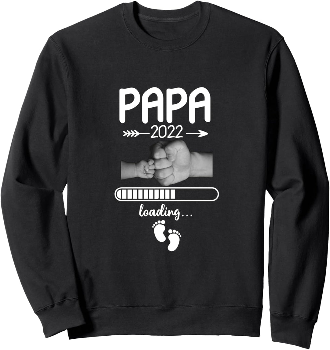 Papa 2022 Loading Werdender Vater Ankündigung Vatertag Sweatshirt