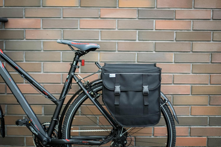 BikyBag Model M – Doppelte Fahrradtaschen für Gepäckträger