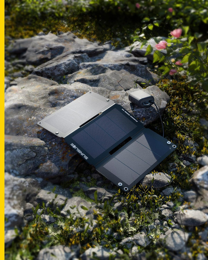 Solar Ladegerät Outdoor 10W – Tragbares faltbares Solarpanel mit USB-A & USB-C – Solarcharger leicht