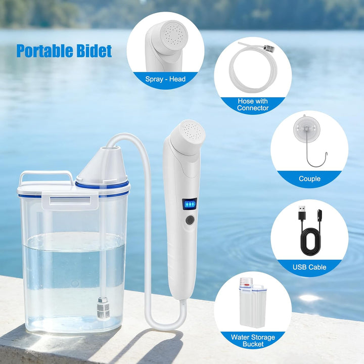 Bidet Portable 3L, Elektrische Po Dusche Elektrisch, Portable Bidet/Tragbares Bidet, Reise Bidet/Tra