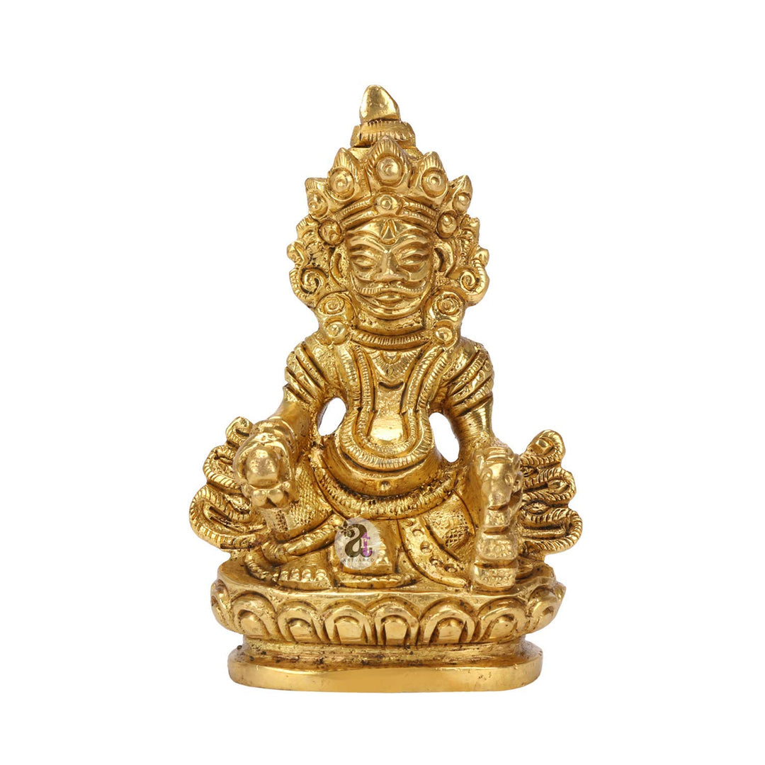 Artvarko Indianische Reichtumsgott Kuber Statue – Hindu-Gott des Reichtums und des Wohlstands – Mess