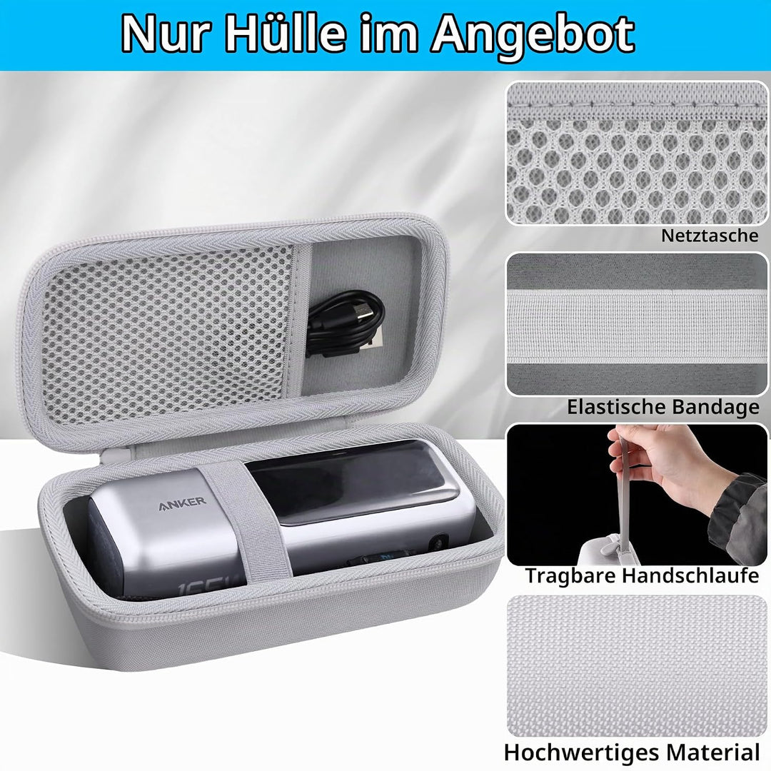 co2CREA Hart Tragbare Schutzhülle Etui Tasche für Anker Laptop Powerbank 25000mAh 165W Powerbank Tra