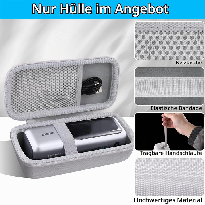 co2CREA Hart Tragbare Schutzhülle Etui Tasche für Anker Laptop Powerbank 25000mAh 165W Powerbank Tra