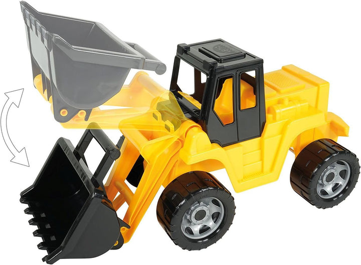 Lena 02048 - Starke Riesen Schaufellader, Radlader ca. 64 cm, Giga Truck in gelb und schwarz, Ladesc