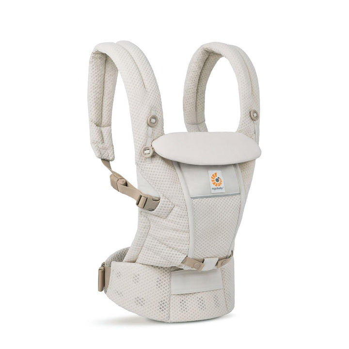 Ergobaby Adapt Babytrage für Neugeborene ab Geburt, 3-Positionen SoftFlex Mesh Ergonomische Babybauc