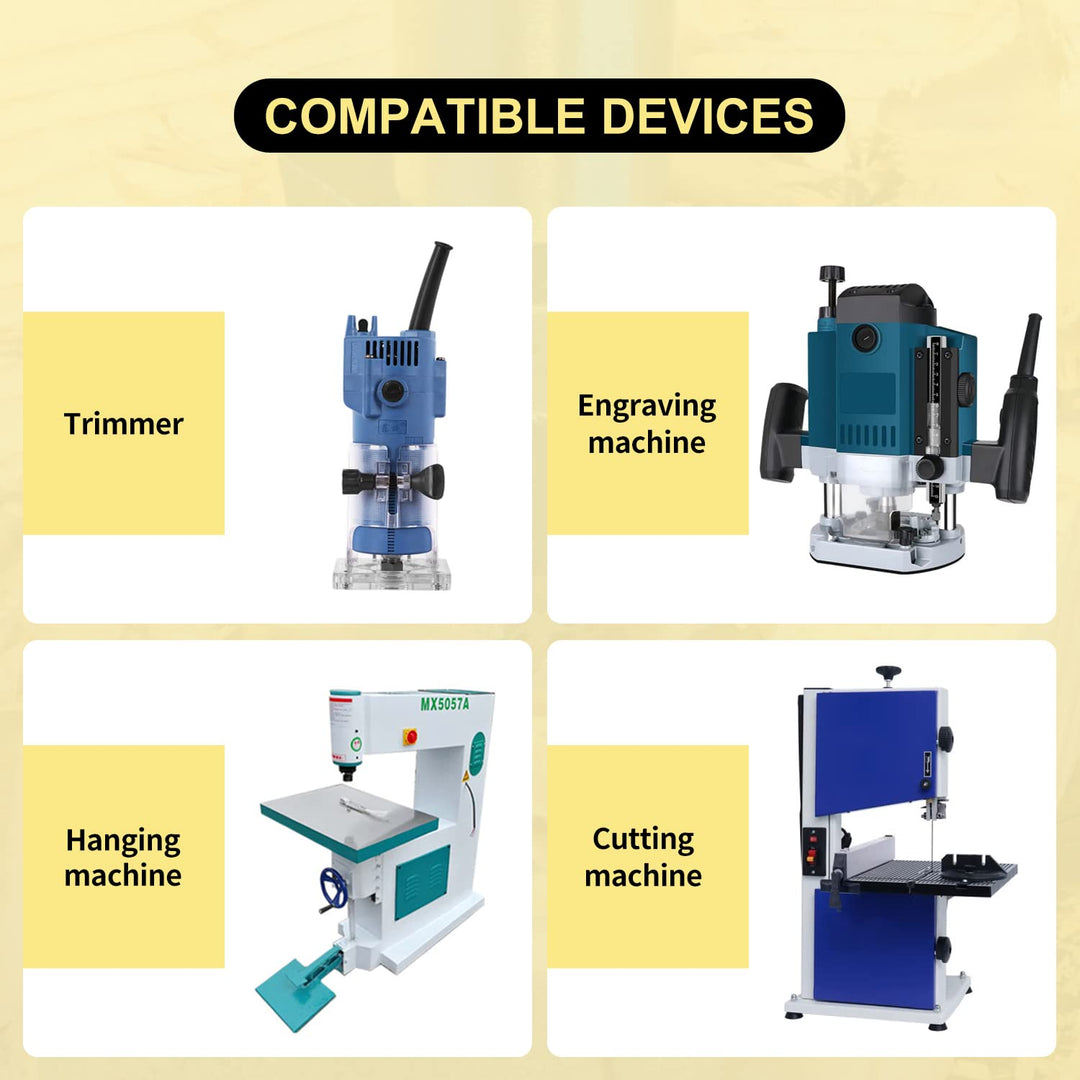 CPROSP Planfräser 8mm Schaft für Holz, Hobelfräser für Oberfräse mit 39mm Schnittdurchmesser, Abrich