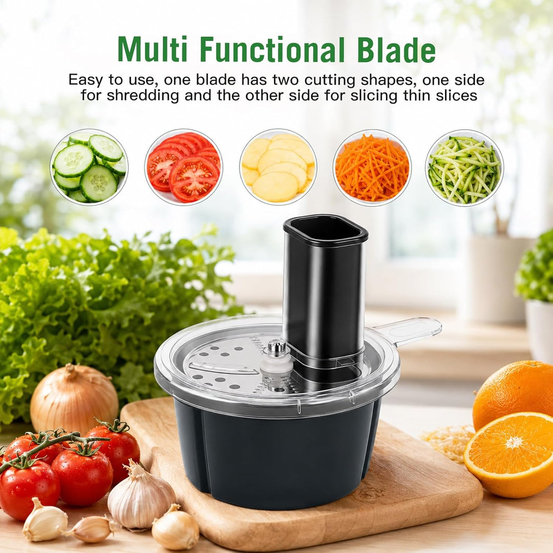Gemüseschneider Elektrisch für Thermomix TM5 TM6, Multifunktionaler Gemüseschneider,Spiralschneider