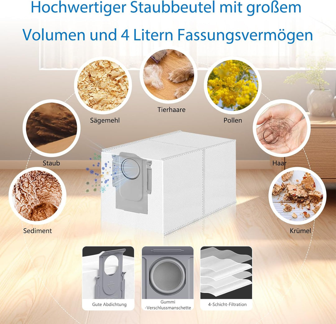 QV 35A Zubehör Set für Roborock QV 35A / QV 35S / QR 598 / QR 798 Roboterstaubsauger Ersatzteile, 1