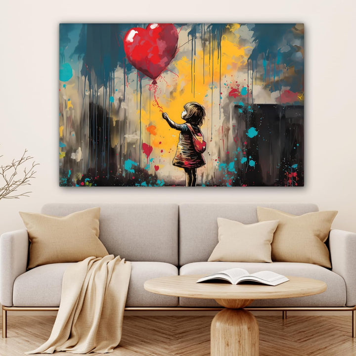 MuchoWow© Bild auf Leinwand Gross 120x80 cm XXL Schlafzimmer Bilder Wand Deko Wohnzimmer Modern Wand