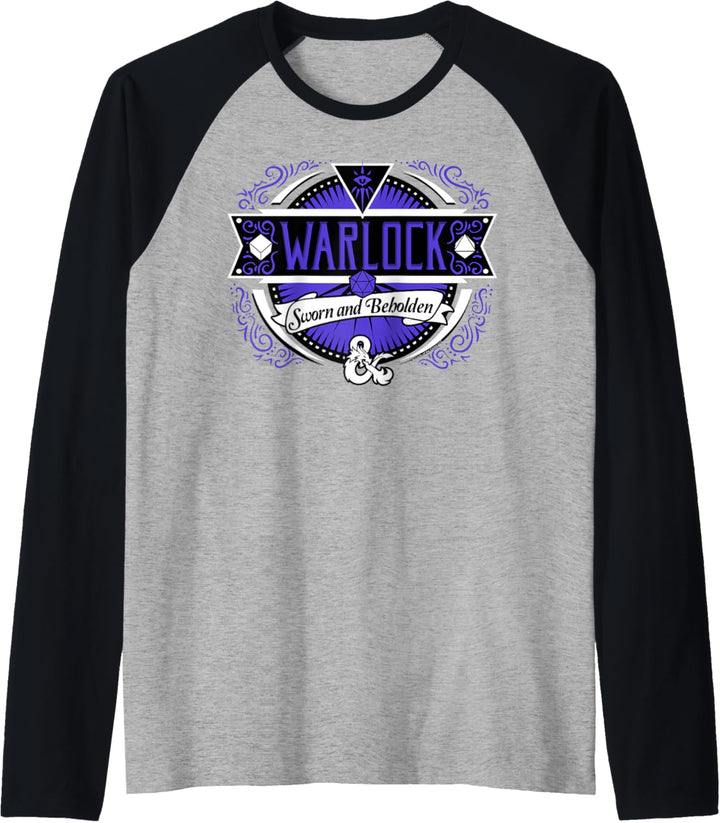 Dungeons & Dragons Warlock Sworn And Beholden Logo Raglan